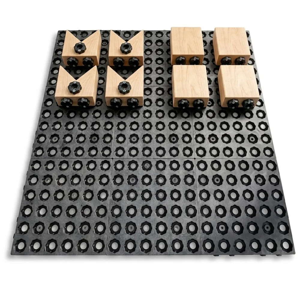 Pack Truckblocs® ECO Wood 10 Tapis + 8 Blocs de Maintien