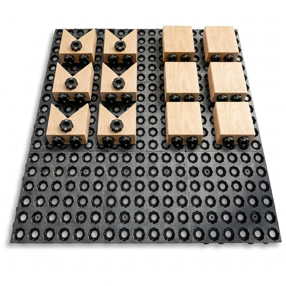 Pack Truckblocs® ECO Wood 20 Tapis + 12 Blocs de Maintien