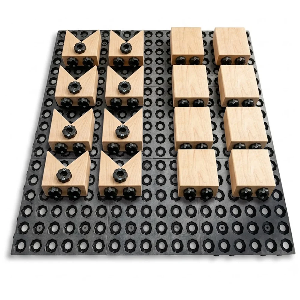 Pack Truckblocs® ECO Wood 30 Tapis + 16 Blocs de Maintien
